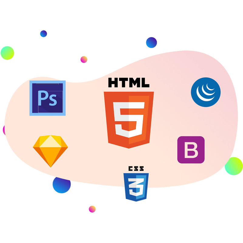 Rainbow services offers you the servcice of psd to html converter